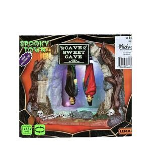 Lemax Spooky Town Cave Sweet Cave Halloween Dracula Lighted Retired #54904 2015